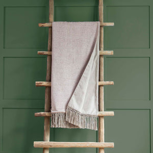 VOYAGE <BR>
Oryx Lined Chenille Throw <BR>
Heather <BR>