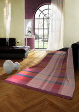 Load image into Gallery viewer, BIEDERLACK <BR>
Oversized Check Blanket <BR>
Plum<BR>
