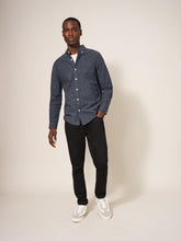 Load image into Gallery viewer, WHITE STUFF &lt;BR&gt;
Mens Oxford NEP Long Sleeved Shirt &lt;BR&gt;
Charcoal &lt;BR&gt;

