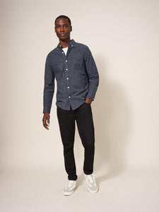 WHITE STUFF <BR>
Mens Oxford NEP Long Sleeved Shirt <BR>
Charcoal <BR>