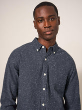 Load image into Gallery viewer, WHITE STUFF &lt;BR&gt;
Mens Oxford NEP Long Sleeved Shirt &lt;BR&gt;
Charcoal &lt;BR&gt;
