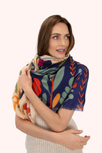 Load image into Gallery viewer, POWDER &lt;BR&gt;
Print Scarf - Scandi Two-Tone &lt;BR&gt;
Floral &lt;BR&gt;
