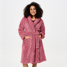 Load image into Gallery viewer, LINGADORE <BR>
Shawl Neck Fleece Robe <BR>
Dusky Pink <BR>
