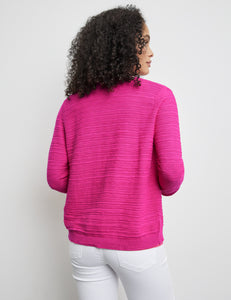 GERRY WEBER <BR>
Cotton, linen cardigan <BR>
Pink <BR>