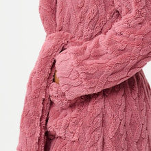 Load image into Gallery viewer, LINGADORE <BR>
Shawl Neck Fleece Robe <BR>
Dusky Pink <BR>

