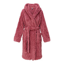 Load image into Gallery viewer, LINGADORE <BR>
Shawl Neck Fleece Robe <BR>
Dusky Pink <BR>
