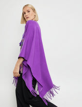 Load image into Gallery viewer, GERRY WEBER &lt;BR&gt;
Simple cape with fringes &lt;BR&gt;
Purple &lt;BR&gt;
