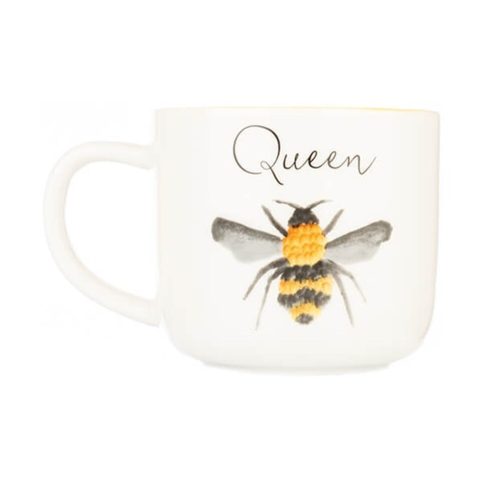 SIIP <BR>
Queen Bee Mug <BR>
White <BR>
