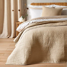 Load image into Gallery viewer, BIANCA &lt;BR&gt;
Quilted Lines Bedspread - 220cm x 230cm &lt;BR&gt;
