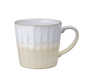 DENBY POTTERY <BR>
Reactive Stoneware Mug <BR>
Available in White, Natural, Grey & Blue <BR>