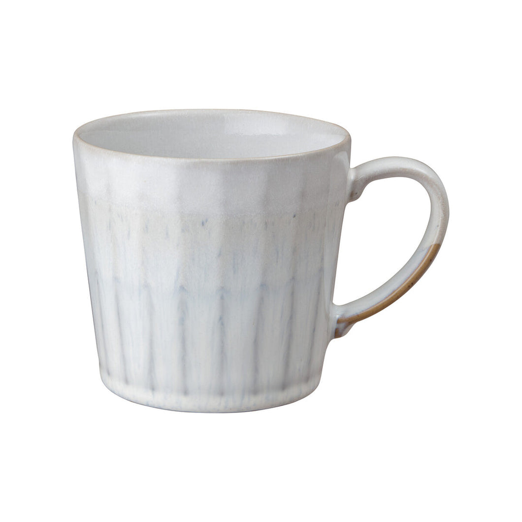 DENBY POTTERY <BR>
Reactive Stoneware Mug <BR>
Available in White, Natural, Grey & Blue <BR>