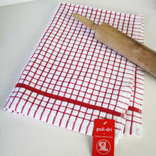 Load image into Gallery viewer, SAMUEL LAMONT &lt;BR&gt;
Polidry Tea Towel &lt;BR&gt;
Red &lt;BR&gt;
