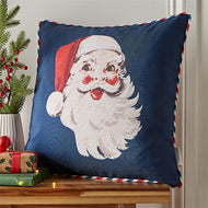 CATHERINE LANSFIELD <BR>
Letters Top Santa Cushion <BR>
Navy <BR>