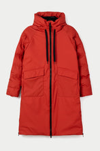 Load image into Gallery viewer, TANTA <BR>
Rime Outerwear Long Puffer Coat <BR>
Red Ochre <BR>
