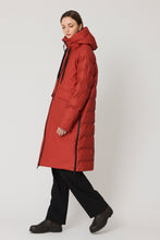 Load image into Gallery viewer, TANTA <BR>
Rime Outerwear Long Puffer Coat <BR>
Red Ochre <BR>
