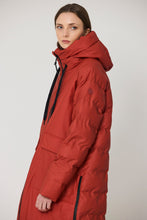 Load image into Gallery viewer, TANTA <BR>
Rime Outerwear Long Puffer Coat <BR>
Red Ochre <BR>
