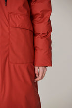 Load image into Gallery viewer, TANTA <BR>
Rime Outerwear Long Puffer Coat <BR>
Red Ochre <BR>
