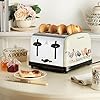 Load image into Gallery viewer, EMMA BRIDGEWATER &lt;BR&gt;
Rise &amp; Shine 4 Slice Toaster &lt;BR&gt;
Hen motif on cream &lt;BR&gt;
