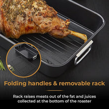 Load image into Gallery viewer, TOWER &lt;BR&gt;
Precision Plus Roaster with Rack &lt;BR&gt;
Black &lt;BR&gt;

