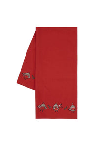 CATHERINE LANSFIELD <BR.
Robins Table Runner 32cm x 220cm  <br>
Red <BR>