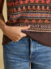 Load image into Gallery viewer, JOULES <BR>
Rodeo Cotton Blend Crew Neck Knitted Vest <VR>
Chocolate <BR>
