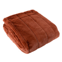 Load image into Gallery viewer, RIVA HOME &lt;BR&gt;
Contemporary Empress Large Faux Fur Throw &lt;BR&gt;
Cream, Navy or Rust &lt;BR&gt;
