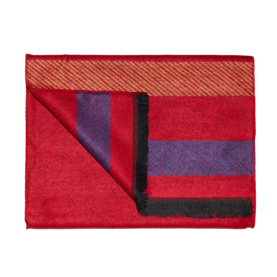 SWOLE PANDA <BR>
Men’s Stripe Bamboo Scarf <BR>
Red Stripe <BR>