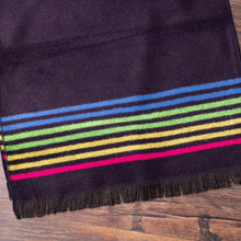 Load image into Gallery viewer, SWOLE PANDA &lt;BR&gt;
Men’s Fine Stripe Bamboo Scarf &lt;BR&gt;
Black Multi Stripe &lt;BR&gt;
