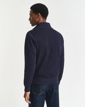 Load image into Gallery viewer, GANT &lt;BR&gt;
Sacker Rib Half-Zip Sweatshirt &lt;BR&gt;
Navy or Wine available &lt;BR&gt;
