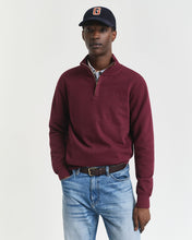 Load image into Gallery viewer, GANT &lt;BR&gt;
Sacker Rib Half-Zip Sweatshirt &lt;BR&gt;
Navy or Wine available &lt;BR&gt;
