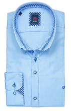 Load image into Gallery viewer, ANDRE MENSWEAR&lt;BR&gt;
Rhine Shirt&lt;BR&gt;
Blue, Pink and White&lt;BR&gt;
