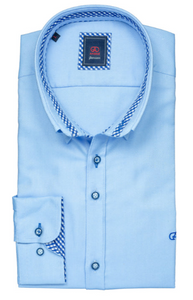 ANDRE MENSWEAR<BR>
Rhine Shirt<BR>
Blue, Pink and White<BR>