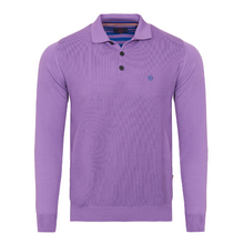 Load image into Gallery viewer, ANDRE MENSWEAR&lt;BR&gt;
Skerries Polo Shirt&lt;BR&gt;
Lilac and Navy&lt;BR&gt;
