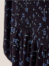 Load image into Gallery viewer, WHITE STUFF&lt;BR&gt;
Aneth Dress&lt;BR&gt;
Black/ Blue&lt;BR&gt;
