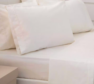 BELLEDORM<BR>
Single Bed Flat Sheet<BR>
Ivory<BR>