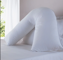 Load image into Gallery viewer, FINE BEDDING COMPANY&lt;BR&gt;
Back Support V-shape Pillow&lt;BR&gt;
