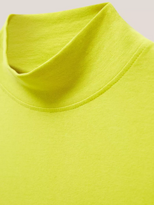 WHITE STUFF<BR>
Camille High Neck Tee<BR>
Navy, Grey, Lime<BR>