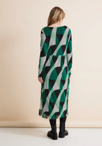 STREET ONE<BR>
Mesh Dress<BR>
Green<BR>