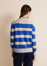 Load image into Gallery viewer, STREET ONE&lt;BR&gt;
Stripe Sweater&lt;BR&gt;
Blue&lt;BR&gt;
