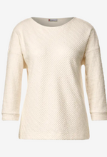 Load image into Gallery viewer, STREET ONE&lt;BR&gt;
Cream 3/4 Structured Top&lt;BR&gt;
