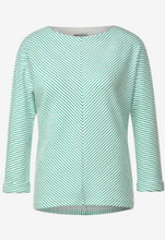 Load image into Gallery viewer, STREET ONE&lt;BR&gt;
Structured Shirt&lt;BR&gt;
Green/White&lt;BR&gt;
