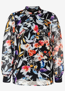 MORE&MORE<BR>
Chiffon Top<BR>
Floral<BR>