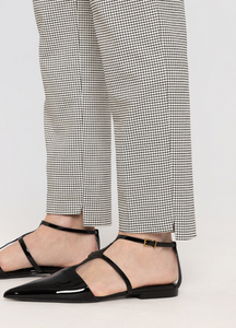MORE&MORE<BR>
Check Trousers<BR>
Black<BR>
