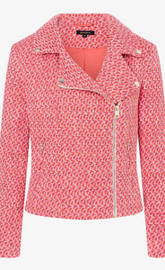 MORE AND MORE<BR>
Tweed Jacket<BR>
Coral<BR>