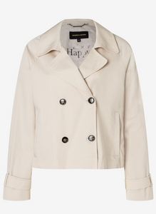 MORE AND MORE<BR>
Short Trench Jacket<BR>
Almond<BR>