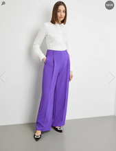 Load image into Gallery viewer, TAIFUN&lt;BR&gt;
Wide Leg Trousers&lt;BR&gt;
Purple&lt;BR&gt;
