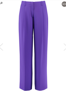 TAIFUN<BR>
Wide Leg Trousers<BR>
Purple<BR>