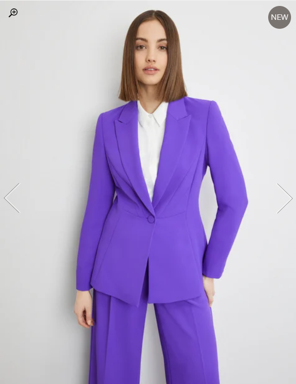 TAIFUN<BR>
Fitted Blazer<BR>
Purple<BR>