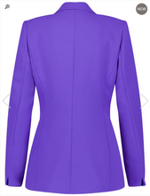 Load image into Gallery viewer, TAIFUN&lt;BR&gt;
Fitted Blazer&lt;BR&gt;
Purple&lt;BR&gt;
