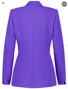 TAIFUN<BR>
Fitted Blazer<BR>
Purple<BR>